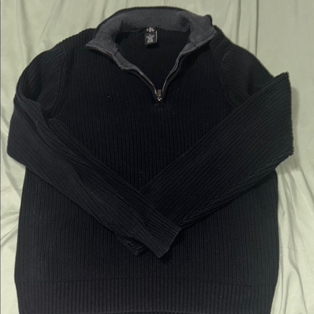 Men's Calvin Klein Black quarter zip Sweater